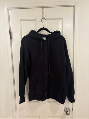 TNA Cozy Boyfriend Fleece Hoodie in Black